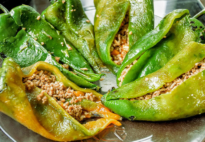 Chorizo Stuffed Poblano Peppers