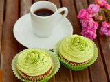 Vegan Basil Chocolate Cupcakes