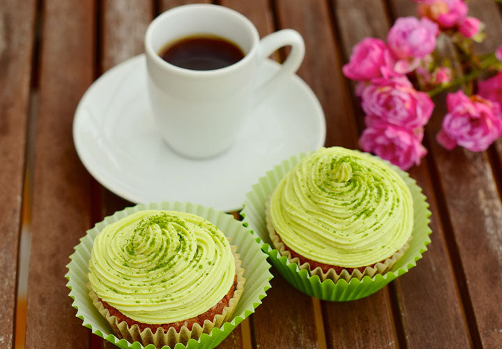 Vegan Basil Chocolate Cupcakes