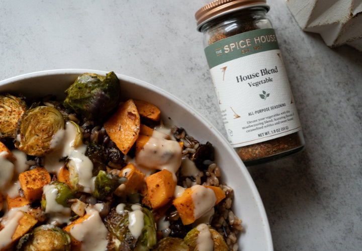 Wild Rice Roasted Veggie Bowl