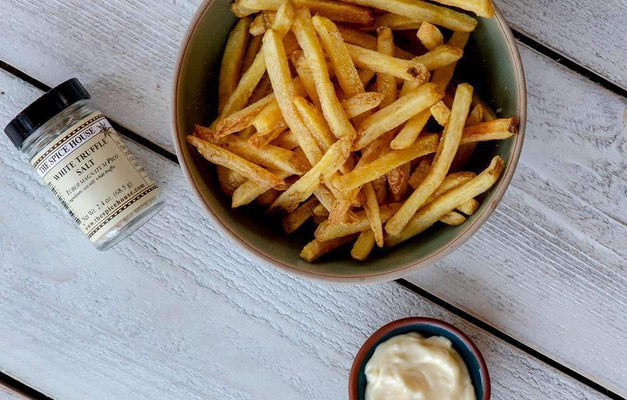 Belgian Frites with Black Truffle Aioli
