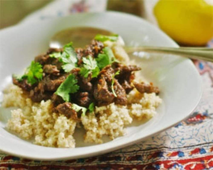 Braised Beef with Harissa and Preserved Lemon