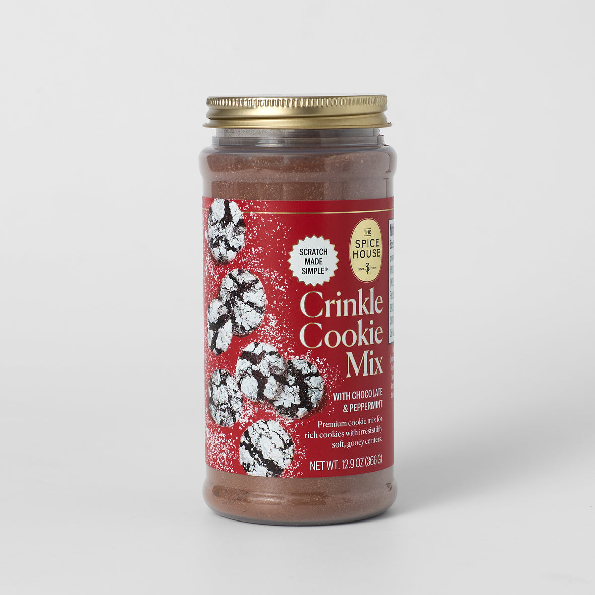 Crinkle Cookie Mix with Chocolate & Peppermint