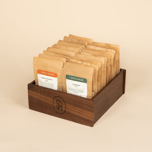 Natural Wood Spice Flatpack Organizer - The Spice House