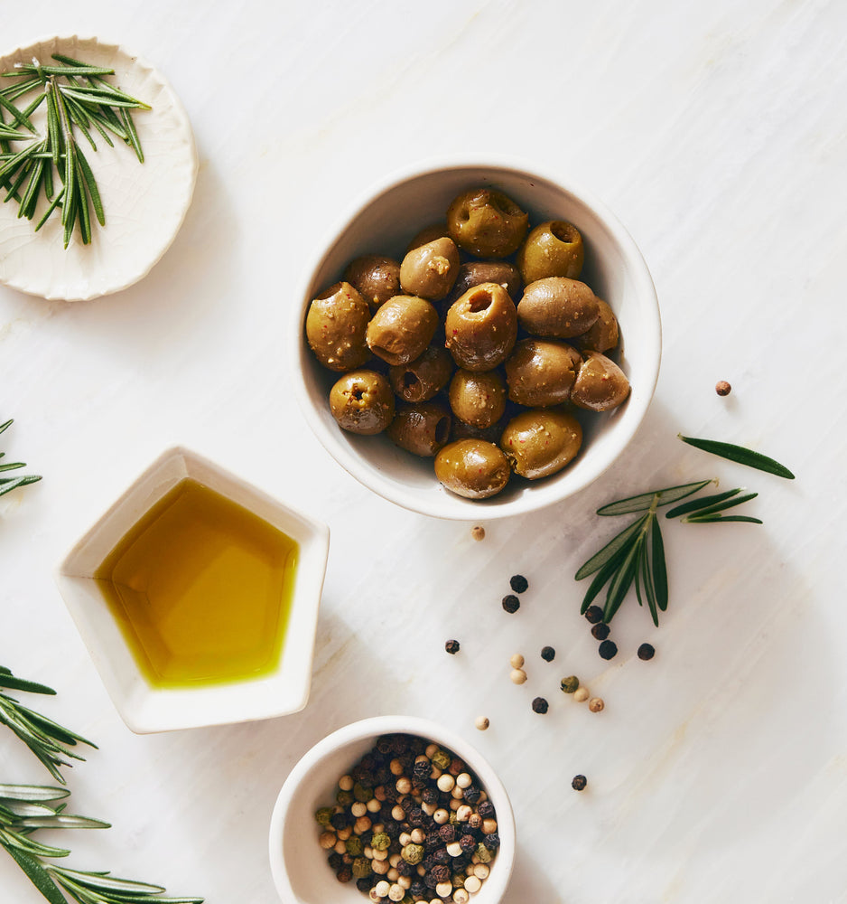 Kosterina Coriander and Pink Pepper Green Olives