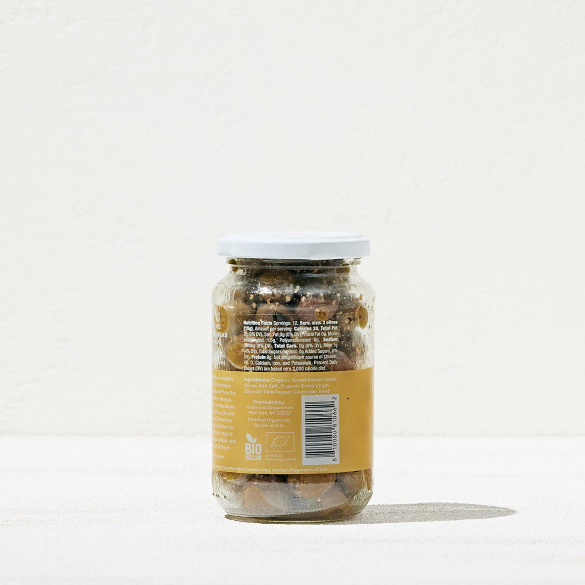 Kosterina Coriander and Pink Pepper Green Olives