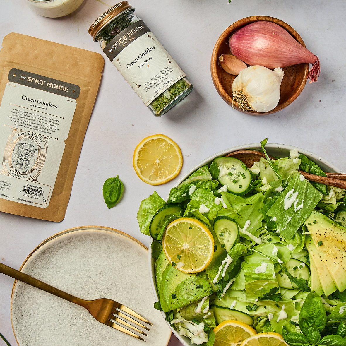 Green Goddess Dressing Mix | The Spice House Flatpack, 1.2oz. Green Goddess Dressing Mix | The Spice House Flatpack, 1.2oz.