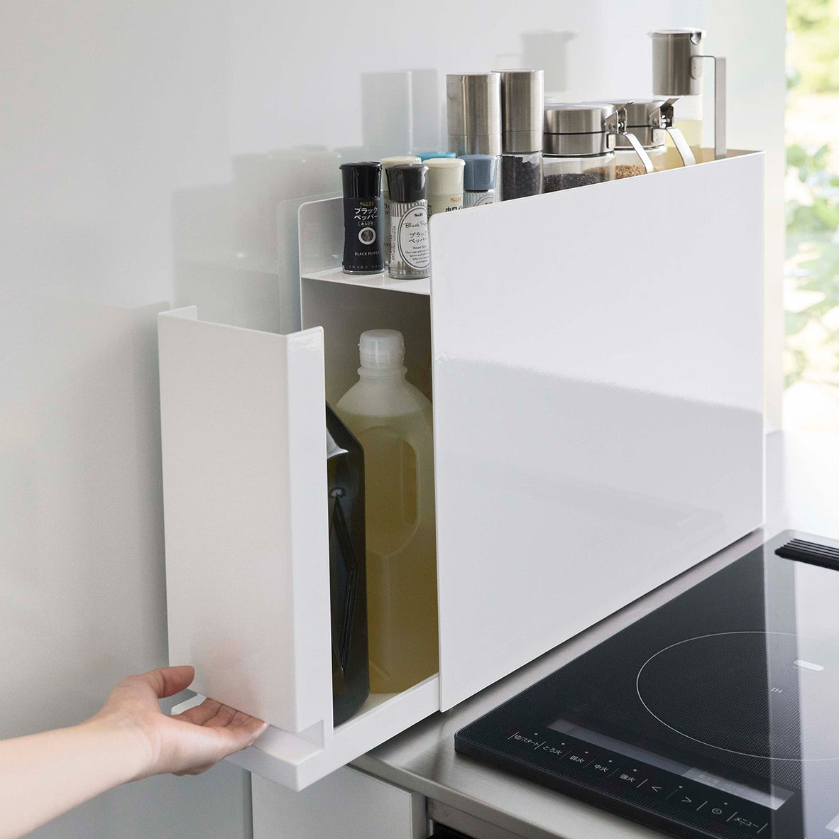 Sliding Drawer Seasoning Rack - Steel