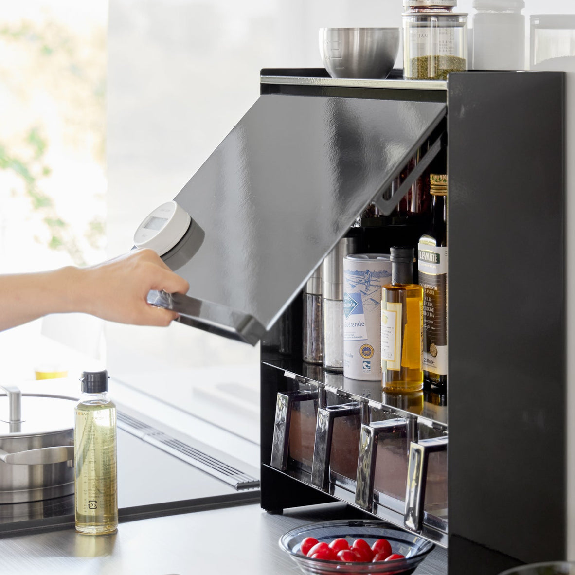 Concealable Spice Rack - Steel