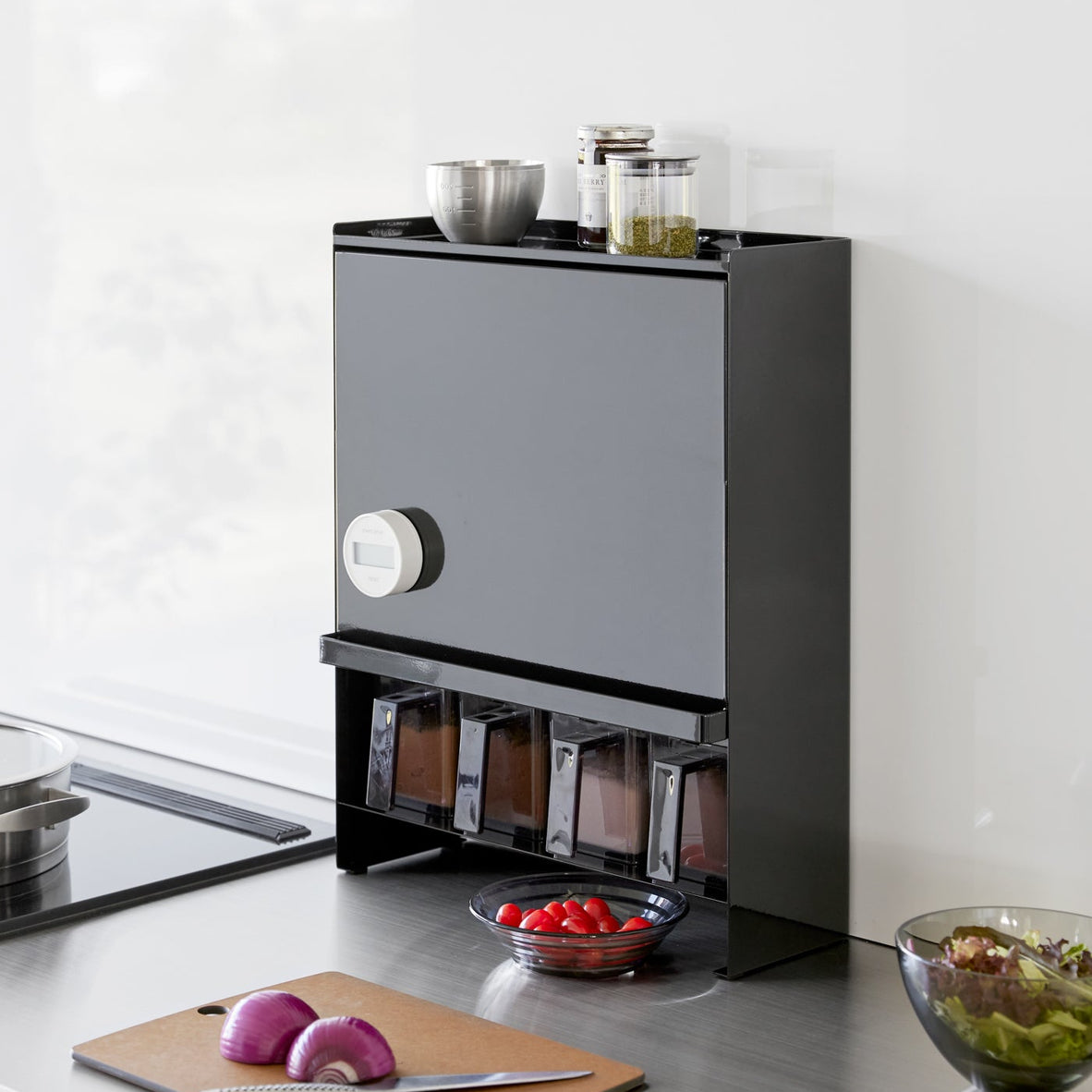 Concealable Spice Rack - Steel