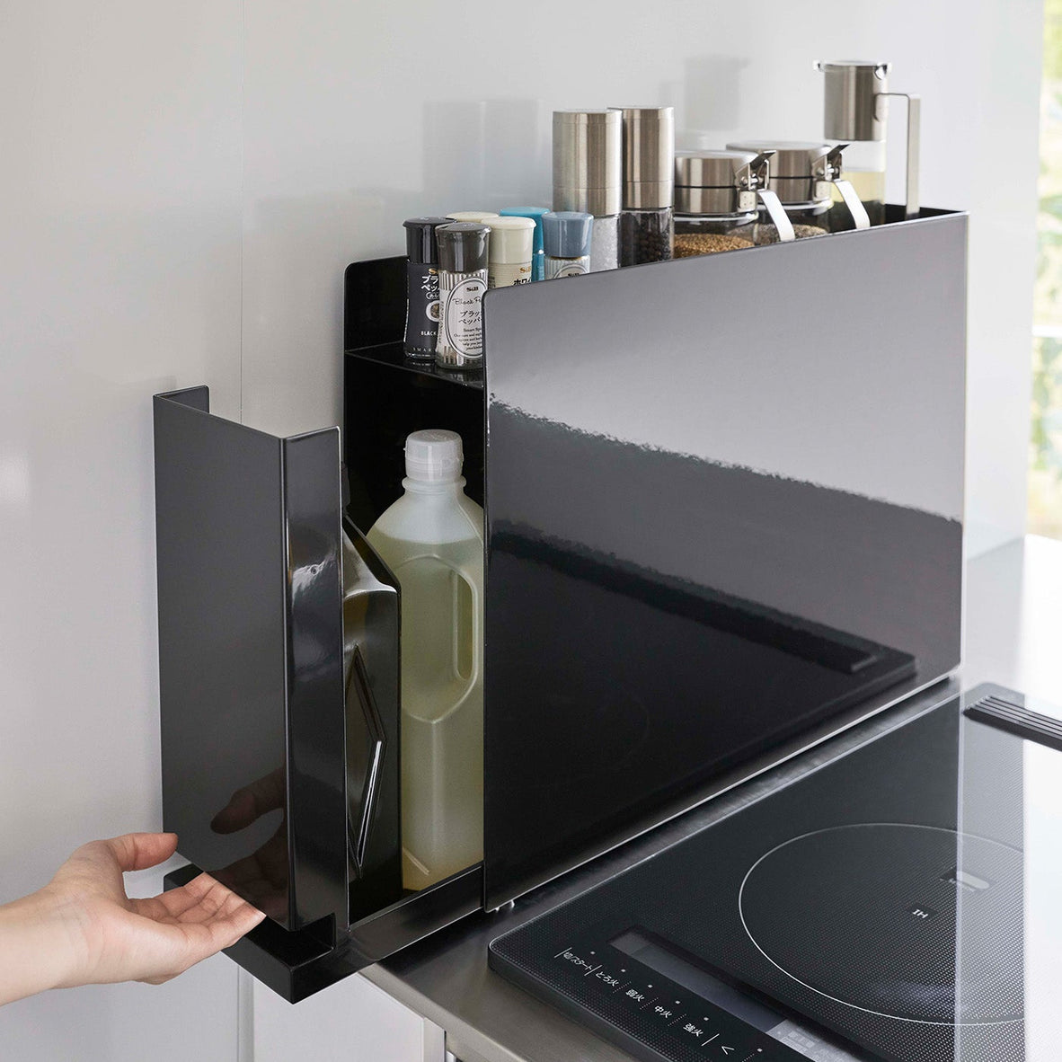 Sliding Drawer Seasoning Rack - Steel