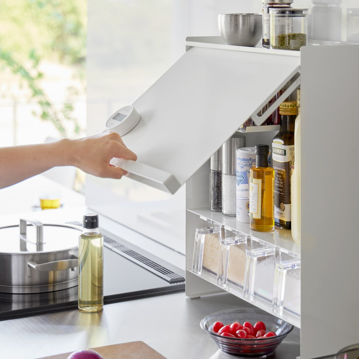 Concealable Spice Rack - Steel