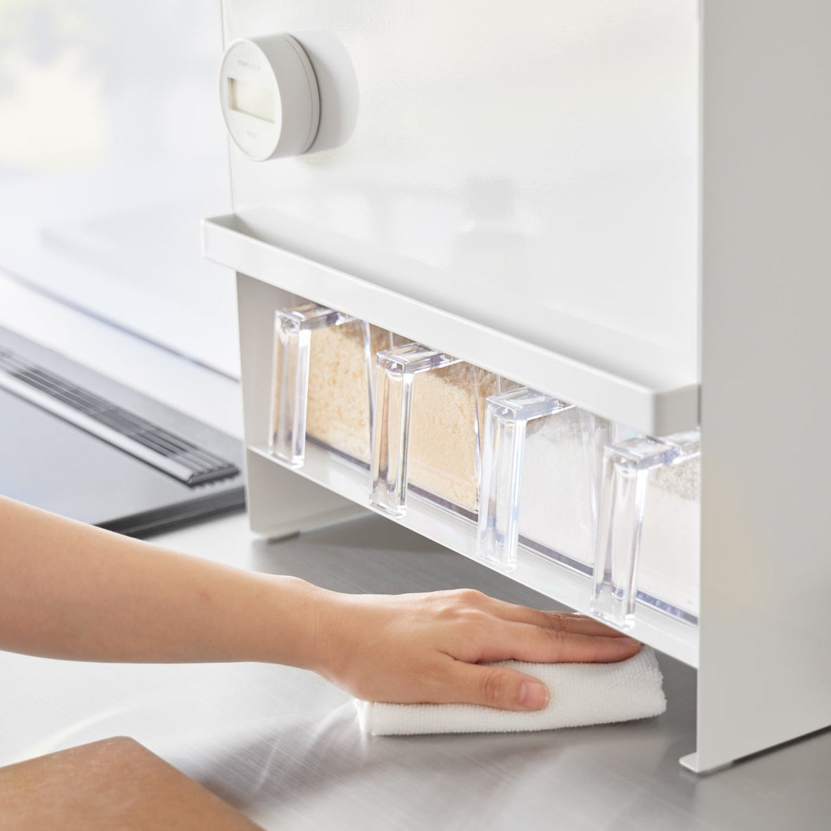 Concealable Spice Rack - Steel