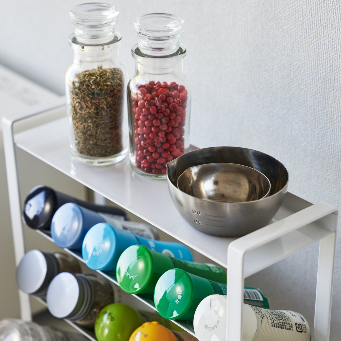 Four-Tier Slim Spice Rack - Steel