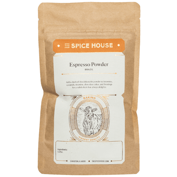 flat pack of espresso powder