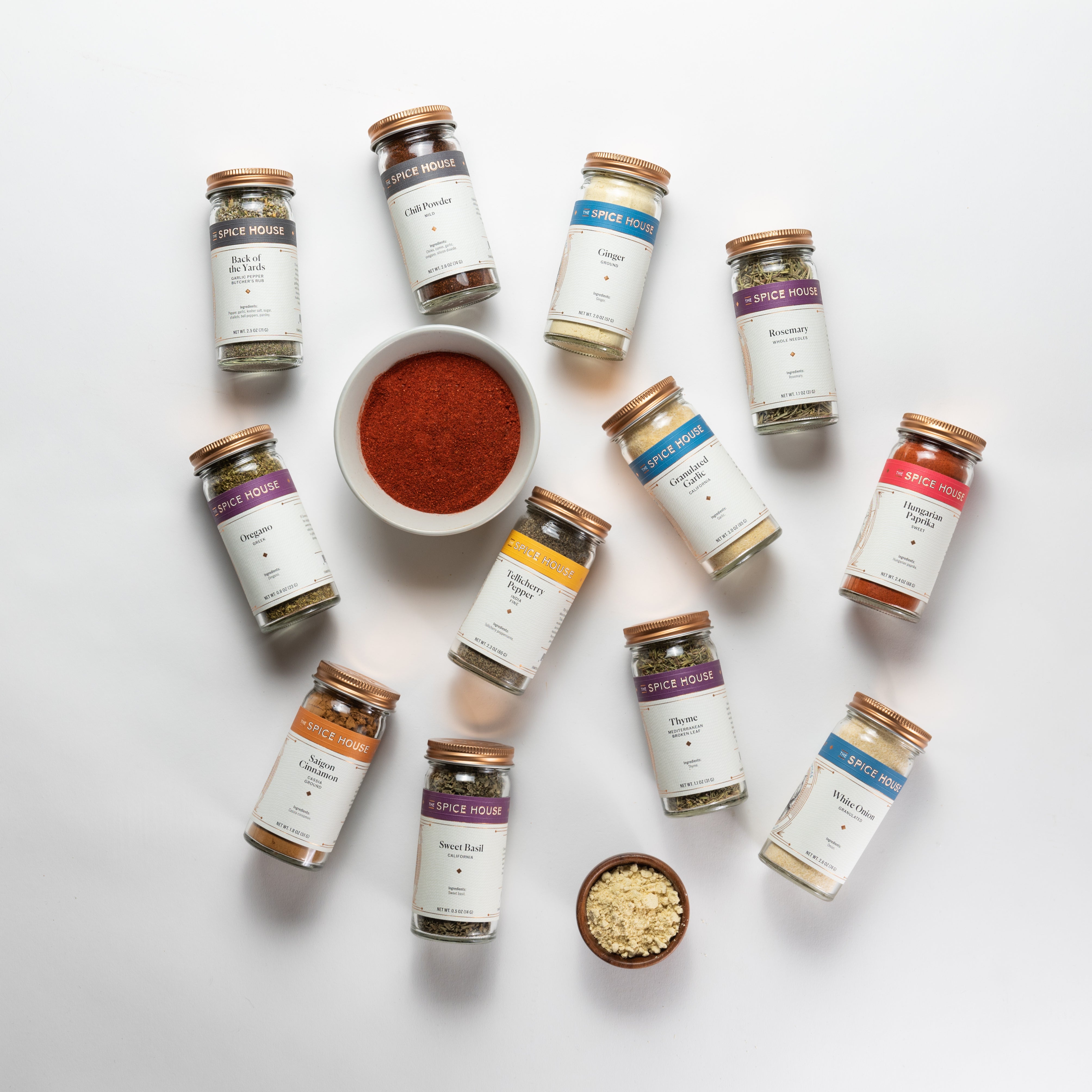 Spice set for kitchen shop