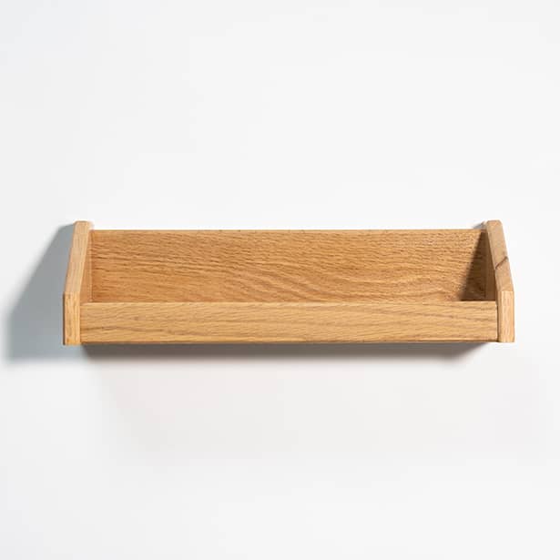 Floating Oak Spice Rack