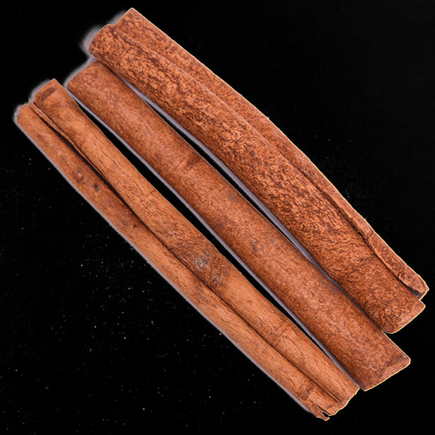 close up view of cinnamon sticks