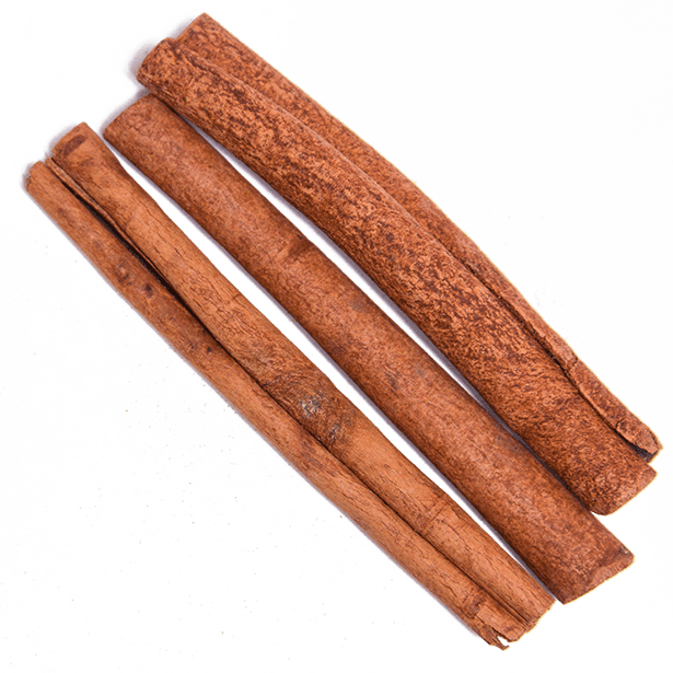 close up view of cinnamon sticks