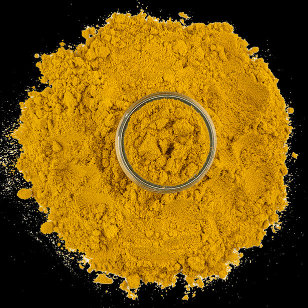 turmeric overhead view